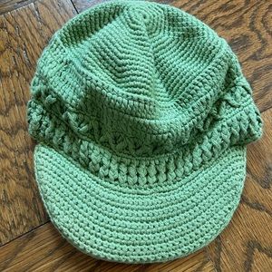 Y2K Kangol Crochet Green Army Cap